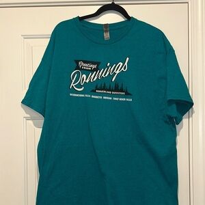 Gildan Teal Greetings from Ronnings Graphic Tee Size XL